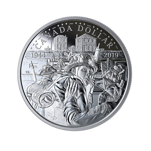 DEN D 75. výročí stříbrná mince proof