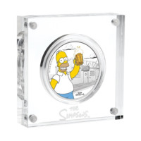 Homer Simpson stříbrná mince 1 oz Proof