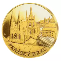 Pražský hrad - pamětní mince z ryzího zlata