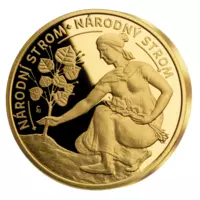 Národní strom - pamětní mince z ryzího zlata
