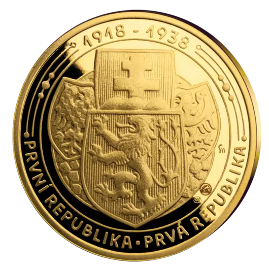 Státní pečeť - pamětní mince z ryzího zlata