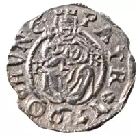 Denár Rudolfa II., stříbrná historická mince