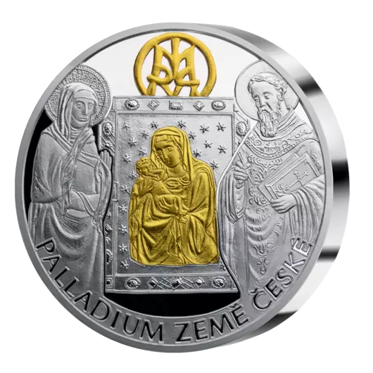 Palladium země české – pamětní mince ze 3 uncí ryzího stříbra