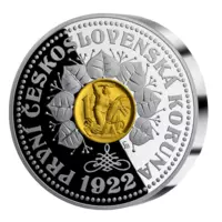 První československá koruna – pamětní mince ze 3 uncí ryzího stříbra