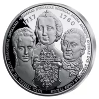 Císařovna Marie Terezie, stříbrná pamětní ražba, Proof