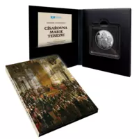 Císařovna Marie Terezie, stříbrná pamětní ražba, Proof