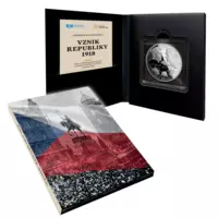 Vznik republiky 1918 - oficiální numismat z ryzího stříbra