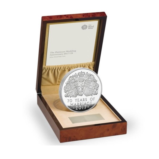 Platinová královská svatba stříbrná mince 1 kg proof Velká Británie