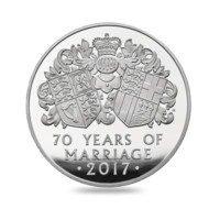 Platinová královská svatba stříbrná mince 1 kg proof Velká Británie