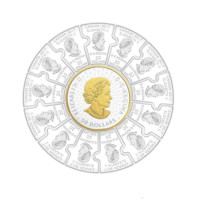 Kanada 150 let puzzle stříbrná mince proof