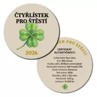 CSIN, CAMEROON 2026 500 FRANCS ČTYŘLÍSTEK 0,368 oz GLP Proof