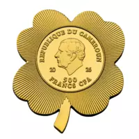 CSIN, CAMEROON 2026 500 FRANCS ČTYŘLÍSTEK 0,368 oz GLP Proof