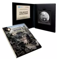 Filmové ateliéry, pamětní ražba z ryzího stříbra, Proof