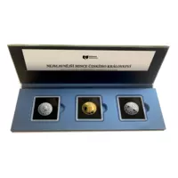 Nejslavnější mince českého království – set tří stříbrných pamětních ražeb