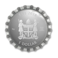 Coca-Cola stříbrná mince kolorovaná