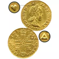 Ludvík XIV. - Demi Louis d’or à la mèche longue