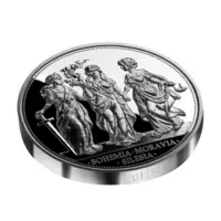 Exkluzivní stříbrná mince Bohemia - Moravia - Silesia, 500 g Proof