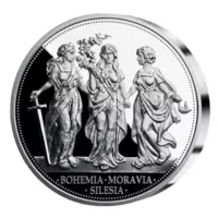 Exkluzivní stříbrná mince Bohemia - Moravia - Silesia, 500 g Proof