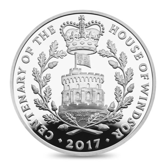 100 let rodu Windsorů stříbrná pamětní mince
