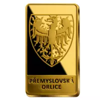 Přemyslovská orlice, pamětní mince v podobě cihličky ryzího zlata