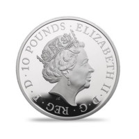 Čtyři generace britské královské rodiny 5 oz stříbrná mince proof