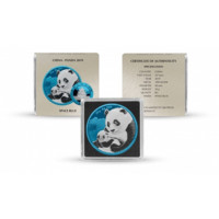 Čínská Panda 2019 stříbrná mince Space Blue Edition