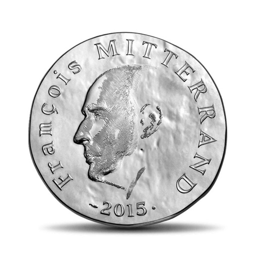 Francois Mitterand stříbrná mince proof