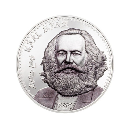 Karl Marx stříbrná mince 1 oz proof