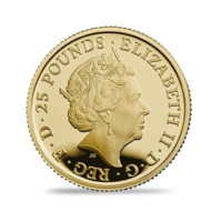 Čtyři generace britské královské rodiny 1\/4 oz zlatá mince proof