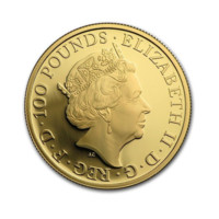 Červený drak z Walesu 1 oz zlatá mince proof