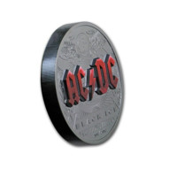AC/DC - Black Ice stříbrná mince 2 Oz Proof