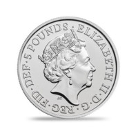 Čtyři generace britské královské rodiny sběratelská mince v blisteru