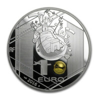 EURO 2016 stříbrné mince - kompletní sada