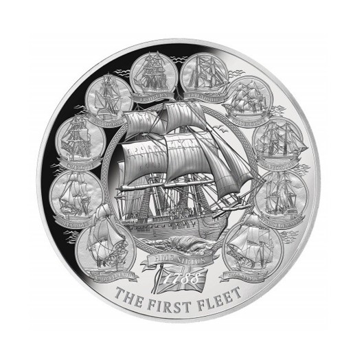 První flotila stříbrná mince 2 oz proof