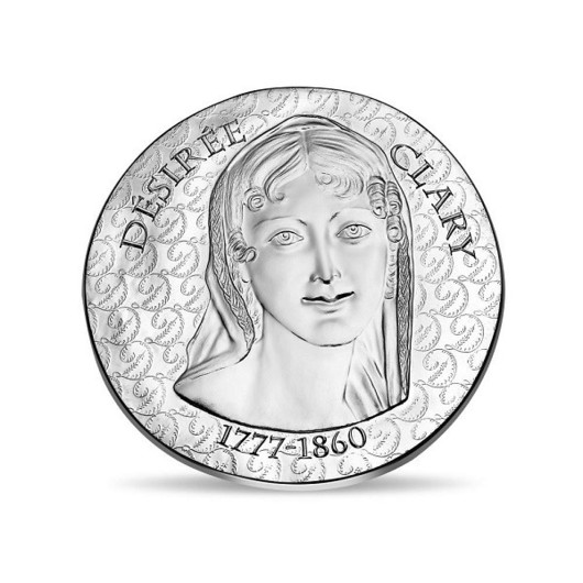 Královna Desidérie stříbrná mince Proof
