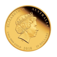 Royal Wedding 2018 zlatá mince 1\/4 oz Proof