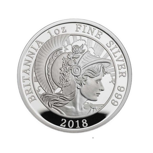 Britannia 2018 stříbrná mince 1 oz Proof
