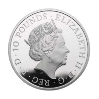Safírové výročí korunovace Alžběty II. stříbrná mince 5 oz proof