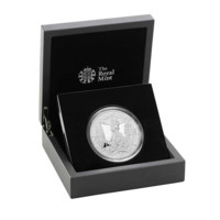 Safírové výročí korunovace Alžběty II. stříbrná mince 5 oz proof
