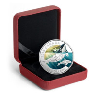 Geometrická fauna - Kosatky stříbrná mince 1 oz proof