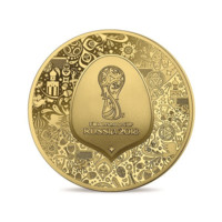 MS ve fotbale 2018 v Rusku zlatá mince 1\/4 oz proof