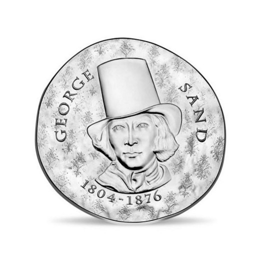 Nejslavnější ženy Francie - George Sand stříbrná mince Proof