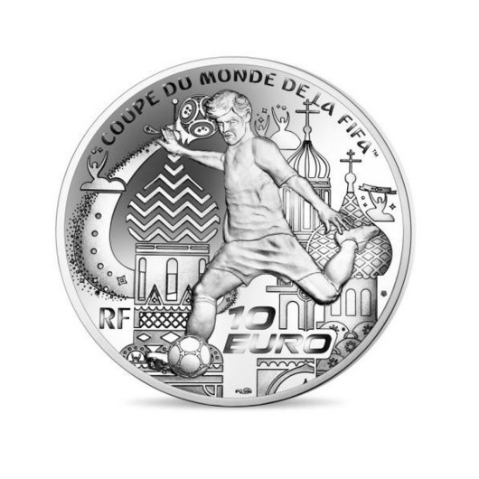MS ve fotbale 2018 v Rusku stříbrná mince proof