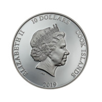 Námořní kotva stříbrná mince proof 2 oz