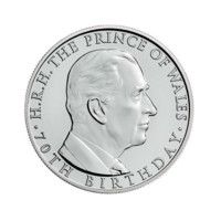 Princ Charles 70. narozeniny sběratelská mince v dárkovém blistru