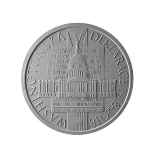100. výročí Přijetí Washingtonské deklarace stříbrná mince Proof