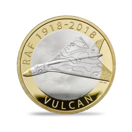 100 let RAF Vulcan stříbrná mince proof