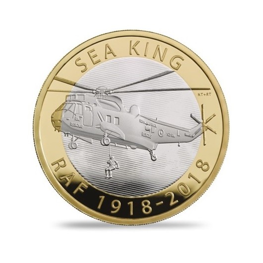 100 let RAF Sea King stříbrná mince proof