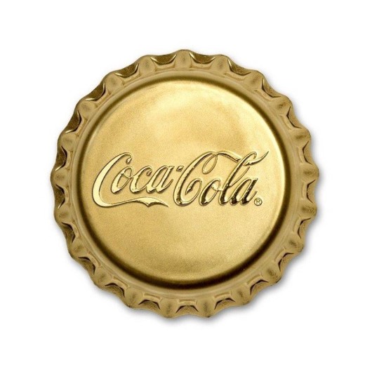 Coca-Cola zlatá mince 12 g Proof