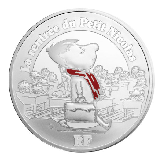 Malý Mikuláš na pamětní stříbrné minci
